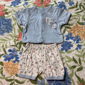 Vintage Y2K Sesame Street 3 months baby playsuit set matching outfit infant